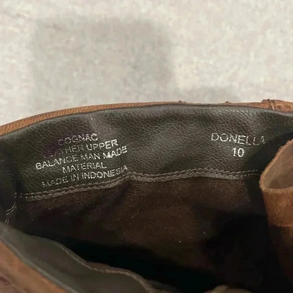 [US10]Steve Madden Donella Women Brown 2” Block Heeled Leather Ankle Boots - Picture 7 of 9